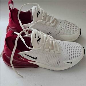 Nike Women's White and Red Sneakers